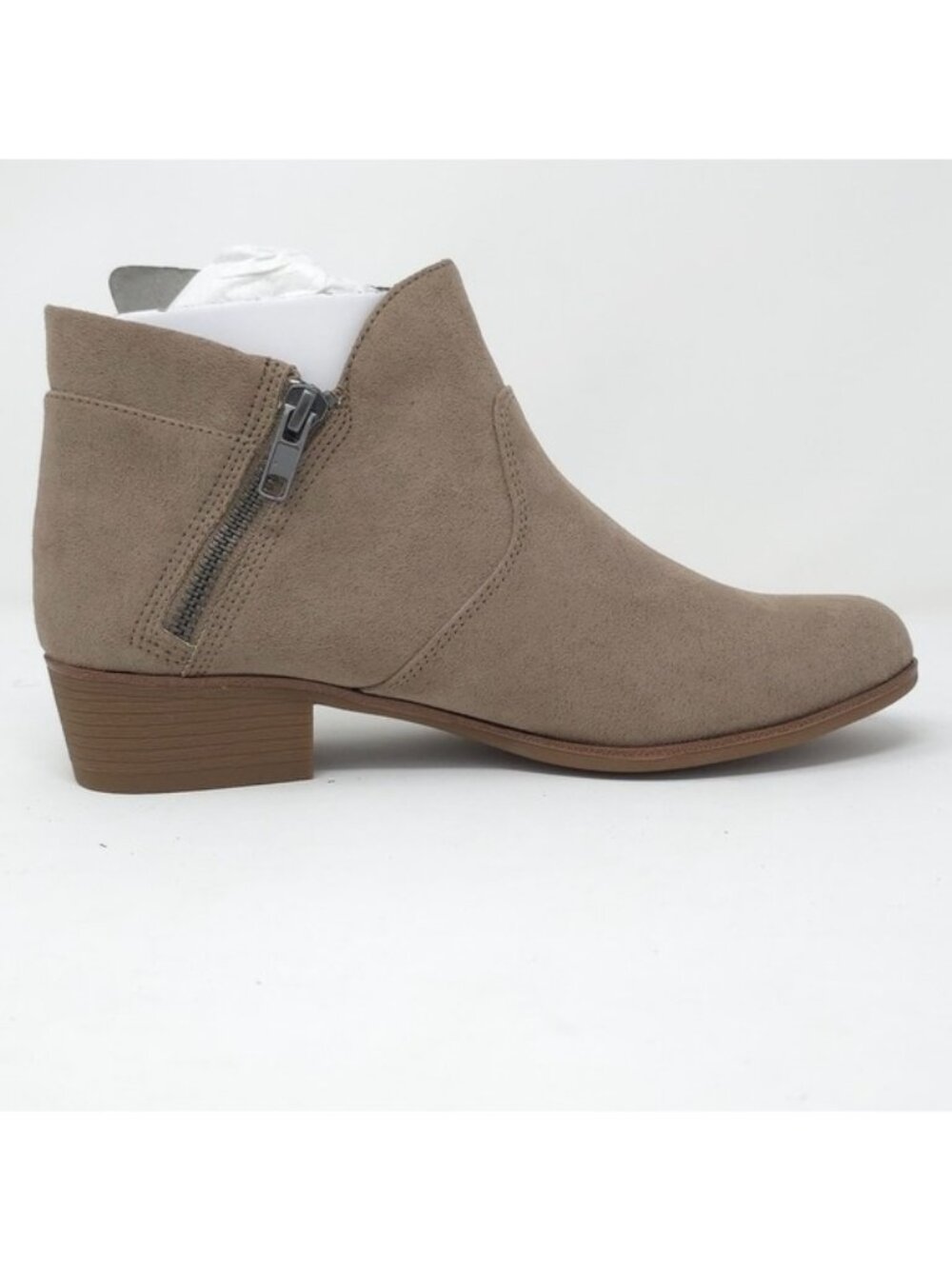 Sun + Stone Taupe Ankle Booties size 6M - Picture 4 of 12